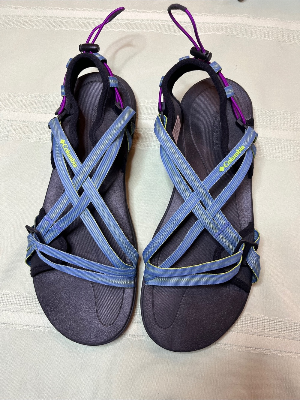 Columbia Women's Blue and Purple Outdoor Strappy Sandals